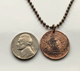 1923 Japan Nippon Nihon 1 Sen coin pendant necklace jewelry Japanese Paulownia flower Tokyo Yokohama Osaka Nagoya Sapporo Kobe Fukuoka Kawasaki Saitima Hiroshima Yono Sendai Kitakyushu Chiba Sakai Okinawa Oita Wa 倭 Wakoku 倭国 にっぽん にほん n000820