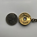 Japan Nippon Nihon 5 Yen coin rolo link bracelet rice stalk Tokyo Kobe Yokohama Osaka Nagoya Sapporo Kawasaki Kyoto Sendai Chiba Fukuoka Japanese jewelry Okinawa Sakai Niigata Shizuoka Kantō Kanji b000028
