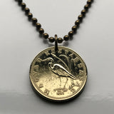 2007 Hungary Magyar 5 Forint coin pendant Hungarian Crane bird Great White Egret heron Budapest Debrecen Szeged Miskolc Pecs Gyor Érd Nyiregyhaza Kecskemet Szekesfehervar Szombathely Szolnok Tatabanya Sopron Székelys Csango Paloc Matyo Uralic n000396