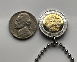 2009 Peru 2 Soles coin pendant Peruvian Nazca Nasca Lines hummingbird bird Ica Valley ancient mysterious desert line geoglyphs drawings UFO Nasca Heritage Site Paracas motifs Atacama desert Cahuachi Central Andes archaeological site n001085