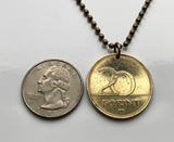1993 Hungary Magyar 20 Forint coin pendant jewelry Hungarian iris flower Budapest Debrecen Szeged Miskolc Pécs Győr Óbuda Tolna Matyó Hollókő Nyíregyháza Buda Saint Stephen Szent Korona n000451