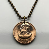 1944 Ethiopia 5 Santeem coin pendant Lion of Judah Haile Selassie Rasta Jewish tribe Ras Gondar Mek'ele Oromia Zion Jamaica Axum Dan horn of Africa Abyssinian lion Amharas Solomonic Addis Ababa Adama Rastafari Israelite Emblem of Jerusalem n000900