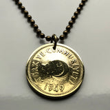 1949 Turkey Türkiye 25 Kurus coin pendant crescent moon star Istanbul Levent Mardin Antalya Canakkale Troy Trabzon Anatolia Göreme Kaş n001181