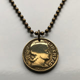 1950 Argentina 10 Centavos coin pendant liberty Buenos Aires Tucumán Salta San Juan Entre Ríos Río de la Plata Puerto Madero n001797