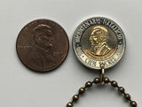1995 Ecuador 100 Sucres coin pendant escudo Ecuatoriano Quito Cuenca Ibarra Los Ríos Azuay Tungurahua Cotopaxi Imbabura Sucumbíos n001603