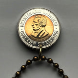 1995 Ecuador 100 Sucres coin pendant escudo Ecuatoriano Quito Cuenca Ibarra Los Ríos Azuay Tungurahua Cotopaxi Imbabura Sucumbíos n001603