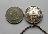 1897 France French 5 Centimes coin pendant necklace jewelry Ceres Paris Marseille Lyon Toulouse Bordeaux Metz Rennes Reims Avignon Metz Rennes Reims Avignon Saint-Étienne Le Havre Versailles Carcassonne n000027