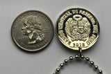 2018 Peru 1 Sol Münzanhänger Jaguar Amazon Dschungel Leopard Tiger Löwe Lama Alpaka Vicuña Cuzco Lima Machupicchu Inka Nazca n002820