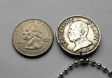 1907 Haiti 20 Centimes coin pendant Haitian flags cannons palm trees Port-au-Prince Cap-Haïtien Carrefour Delmas Pétion-Ville Port-de-Paix Croix des Bouquets Jacmel Léogâne Les Cayes Citadelle Laferrière Sans-Souci Palace Minot Artibonite Gonaïves n001600