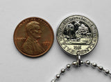 1960 Liberia 5 Cent Münze Anhänger Halskette Schmuck Westafrikanische Elefantensafari Monrovia Gbarnga Buchanan Ganta Kakata Zwedru Harbel Montserrado Nimba Kpelle Bassa Menschen Bong Lofa Harper Pleebo Foya Klao n000734