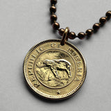 1937 Liberia 1/2 Cent coin pendant necklace jewelry West African elephant safari Monrovia Gbarnga Buchanan Ganta Kakata Zwedru Harbel Montserrado Nimba Kpelle Bassa people Bong Lofa Harper Pleebo Foya Klao n000742