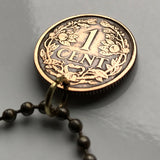 1954 Netherlands Antilles coin pendant Dutch lion Aruba Curacao Leeward Antilles Bonaire Saba Sint Eustatius Sint Maarten Willemstad Oranjestad Kralendijk The Bottom Philipsburg Papiamentu Grote Knip Baya Cas Abao Mambo Beach Playa Porto Marie n000448