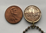 1954 Netherlands Antilles coin pendant Dutch lion Aruba Curacao Leeward Antilles Bonaire Saba Sint Eustatius Sint Maarten Willemstad Oranjestad Kralendijk The Bottom Philipsburg Papiamentu Grote Knip Baya Cas Abao Mambo Beach Playa Porto Marie n000448