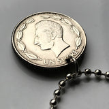 1980 Ecuador 1 Sucre coin pendant escudo Ecuatoriano Guayaquil Quito Cuenca Machala Manta Portoviejo Esmeraldas Ambato Chimborazo Guayas Eloy Alfaro Ibarra Los Ríos Azuay Tungurahua Cotopaxi Loja Imbabura Riobamba Pichincha Manabí Quevedo n002567