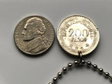 2016 Colombia 200 Pesos coin pendant necklace jewelry Colombian Scarlet macaw parrot Ara macao papagayo loro Amazon Bogota Medellin Barranquilla Cartagena Cali Antioquia Valle del Cauca Cúcuta Chibcha Santander Manizales Bucaramanga	Pereira Caldas n000476