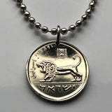 1981 Israel 1/2 Sheqel coin pendant necklace jewelry Jewish Lion of Judah Seal of Shema Jeroboam Judea Samaria Jerusalem Tel Aviv menorah Hebrew Haifa Rishon LeZion Petah Tikva Yiddish Bar Kochba Nazareth Palestine Star of David Jew Torah n001379