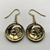 France 10 Francs French coin earrings jewelry Marianne Paris Marseille Lyon Lille Toulouse Nice Côte d'Azur Loire Valley Bordeaux Metz Rennes Reims Avignon Saint-Étienne e000017