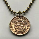 1962 Angola 20 Centavos moneda colgante collar joyería de moda Angola Luanda Lubango Ondjiva Cunene Provincia Lunda Norte Bantu Mbunda Ambundu Kimbundu n001898