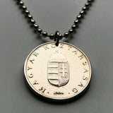 1994 Hungary Magyars 10 Forint coin pendant Hungarian Saint Stephen Holy Crown Szent Korona Budapest Debrecen Székelys Pécs Szeged Győr Miskolc Gellért Hill Jasz Csangos Szolnok Vas Érd Szeged n001552