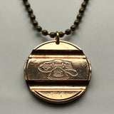 Italy Gettone Telefonico phone booth token pendant rotary dial telephone Rome Milan Florence Venice Bologna Verona Napoli Siena Pisa Genoa San Gimignano Parma Torino Palermo Perugia  Assisi Sorrento Salerno Apulia Sardinia Modena Capri Tuscany n001103