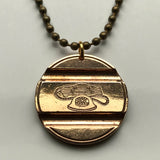 Italy Gettone Telefonico phone booth token pendant rotary dial telephone Rome Milan Florence Venice Bologna Verona Napoli Siena Pisa Genoa San Gimignano Parma Torino Palermo Perugia  Assisi Sorrento Salerno Apulia Sardinia Modena Capri Tuscany n001103