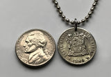 1978 Südafrika 10 Cent Münze Anhänger Halskette Schmuck Aloe Vera Pflanze Kapstadt immergrüne Blüte Blüte botanischer Garten n000568