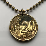 2014 Austria 20 Euro Cent coin pendant Belvedere Baroque Palaces Orangery Palace Stables Vienna Wien Habsburg dynasty Prince Eugene of Savoy Stadtpalais Innere Stadt Leopoldstadt Landstraße Wieden Margareten Mariahilf Neubau Museums Quartier n003025