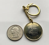 2009 Hungary Magyar 200 Forint coin keychain pendant jewelry Széchenyi Chain Bridge Buda Széchenyi Gresham Palace Jasz Pannonian Basin Csangos Ugrian Szeged n003085