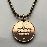 2008 Norway 50 Ore coin pendant Norwegian crown Nidhogg dragon Norge Noreg Scandinavian Nordic sagas Bryggen Trondheim Sámi vikings n001419