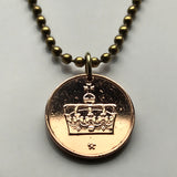2008 Norway 50 Ore coin pendant Norwegian crown Nidhogg dragon Norge Noreg Scandinavian Nordic sagas Bryggen Trondheim Sámi vikings n001419