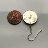 Mexico 20 Centavos coin earrings Mexican eagle Monterrey Guadalajara Puebla Tlaxcala Toluca Tijuana León Iztapalapa Ecatepec Querétaro Juárez Acapulco Mérida Yucatán Cancún Saltillo Cuernavaca Oaxaca Aguascalientes Jalisco Morelia Zapopan Pachuca e000202