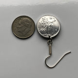 Italy 100 Lire coin earrings Italian fashion jewelry laureate Rome Milan Venice Pisa Parma Lecce Capri Cagliari Modena San Gimignano Trento Matera e000228