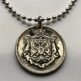 1920 Yugoslavia Jugoslavija 5 Para coin pendant Yugoslav eagle Serbia Croatia Belgrade Bosnia Herzegovina Slovenia Srbija Balkans Slavic n001367