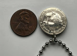 1960 Liberia 5 Cent Münze Anhänger Halskette Schmuck Westafrikanische Elefantensafari Monrovia Gbarnga Buchanan Ganta Kakata Zwedru Harbel Montserrado Nimba Kpelle Bassa Menschen Bong Lofa Harper Pleebo Foya Klao n000734