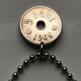 1906 Romania 5 Bani coin pendant necklace fashion jewelry Romanian crown Bucharest Ploiesti Oradea Craiova Sibiu Iaşi Pitesti Deva Balkans Moldavia Wallachia n002983