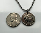 1932 USSR CCCP Soviet Union Communist Russia 15 Kopeks coin pendant necklace socialist Moscow Saint Petersburg Vladimir Lenin Stalin Karl Marx February Revolution comrades n003431
