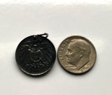 1917 Deutschland Deutschland 5 Pfennig Münzanhänger Deutscher Adler Berlin Hamburg Düsseldorf Dortmund Essen Leipzig Bremen Dresden Sachsen 1. Weltkrieg n000283