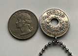 1936 Libanon Liban 1 Piaster Münzanhänger Libanesische Löwen Zeder Beirut Tripolis Aley Jounieh Anjar Bsharri Zahlé Sidon Byblos Tyros Der Levant Naher Osten Phönizischer Levant Bekaa-Tal Zedern Gottes Berg Libanon Levantinisch Arabisch Mittelmeer n002881