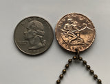 1944 USA Philippines 1 Centavo coin pendant necklace jewelry Filipino Pilipinas eagle Manila Pinoy MIMAROPA Region Caraga Calabarzon World War 2 n000419
