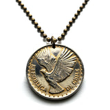 1970 Chile 10 Centimos coin key chain condor Chileno Santiago Antofogasta Rancagua Coquimbo Temuco Andes Tarapacá necklace k000019