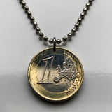 2018 España Spain 1 Euro coin pendant rey Felipe VI Palacio Real de Madrid Barcelona Sevilla Granada Malaga Valencia Cadiz Zaragoza n003917