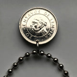 1996 Honduras 20 Centavos coin pendant necklace jewelry pirámide Lempira Lenca Tegucigalpa Choluteca masonic eye Yoro Olancho El Paraíso Atlántida Copán La Ceiba San Pedro Sula Choloma Comayagua Centroamérica n003596