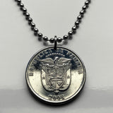 2001 Panama 1/4 Balboa Münze Anhänger Halskette Schmuck Escudo Panameño San Miguelito Las Cumbres La Chorrera Tocumen Pacora Arraiján David Vista Alegre Santiago de Veraguas Colón Tocumen Santiago Chilibre n003599