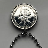 2001 Panama 1/4 Balboa Münze Anhänger Halskette Schmuck Escudo Panameño San Miguelito Las Cumbres La Chorrera Tocumen Pacora Arraiján David Vista Alegre Santiago de Veraguas Colón Tocumen Santiago Chilibre n003599