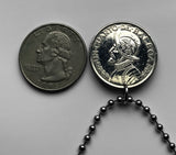 2001 Panama 1/4 Balboa Münze Anhänger Halskette Schmuck Escudo Panameño San Miguelito Las Cumbres La Chorrera Tocumen Pacora Arraiján David Vista Alegre Santiago de Veraguas Colón Tocumen Santiago Chilibre n003599