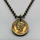 1989 El Salvador 1 Centavo coin pendant necklace jewelry Francisco Morazan San Salvador Santa Ana Soyapango San Miguel América Central Santa Tecla Mejicanos Apopa Delgado Ahuachapán Ilopango Tonacatepeque n003653