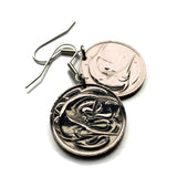 Singapore Singapura 20 Cents coin earrings swordfish broadbills billfish marlin sports fishermen Bedok Lion City Yishun Choa Chu Kang Punggol Ang Mo Kio Bukit Batok Malay Queenstown Bukit Merah Woodlands Jurong Tampines Sengkang Hougang Pasir e000615