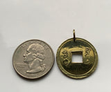 1875-1908 China 1 Cash coin earrings Chinese fashion jewelry Kuang Hsu Guangdong Guangzhou Loeng gwong Manchu Guwang Pearl River Han South China Sea e000548
