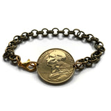 1968 Frankreich 20 Centimes Französisches Münzarmband Schmuck Marianne Phrygische Mütze Paris Marseille Lyon Toulouse Le Havre Bordeaux Nizza Straßburg Carcassonne Nantes Lille Montpellier Dijon Rennes Reims Avignon Toulon Angers Metz b000117