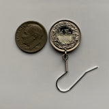 Switzerland Helvetia Confoederatio Helvetica 1/2 Franc coin earrings jewelry Swiss cross Zurich Basel Geneva Lucerne Bern Winterthur Lausanne Lugano Biel/Bienne Thun Ticino Uri Alpine Jura Alphorn e000538